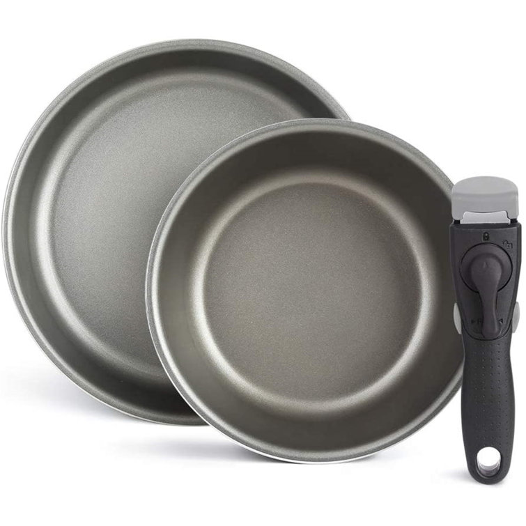 TianRan Camping Pans Nonstick Titanium Japan Designed Removable Handle